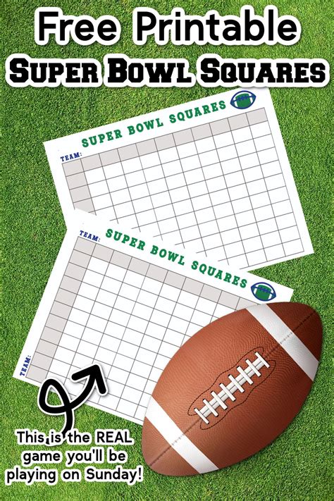 Free Printable Super Bowl Squares Board Artofit