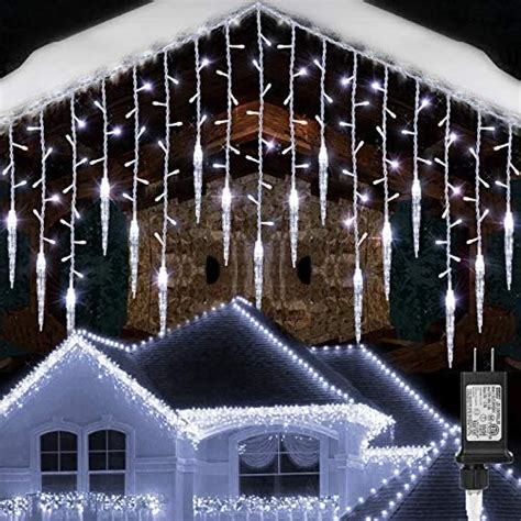 Toodour Christmas Icicle Lights 295ft 360 Led 8 Modes Window
