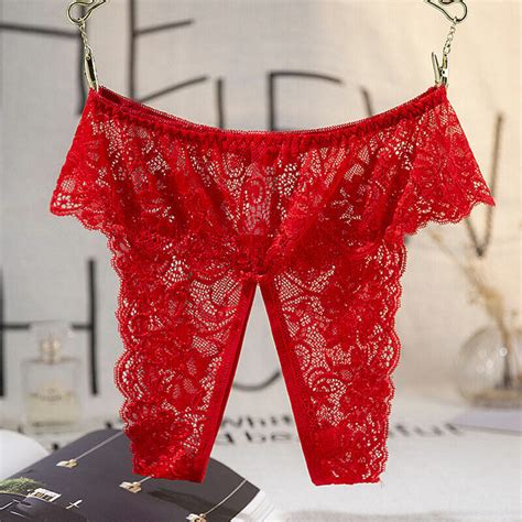 women sexy lace crotchless thong underwear open crotch panties underpants briefs ebay