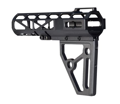 Presma Aluminum Skeletonized Pistol Arm Brace Black Presma Inc