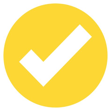 Eo Circle Yellow Checkmark Yellow Check Mark Png Emoji Check Mark The