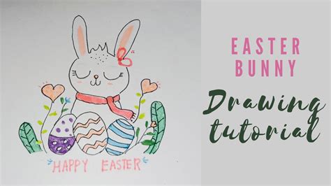 Cute Easter Bunny Drawingdoodle Tutorial Youtube