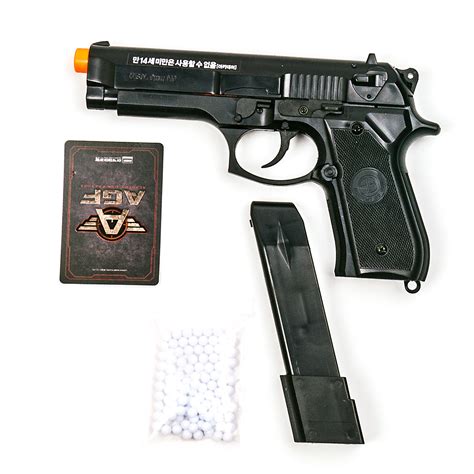 Academy M9 Airsoft Pistol Bb Gun 6mm Springhop Up System Abs Ebay