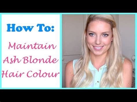 Blonde hair can look stunning, but blonde dyed hair requires extra effort to keep it looking its best. All About My Hair Colour!! ♡ How To: Maintain Ash Blonde ...