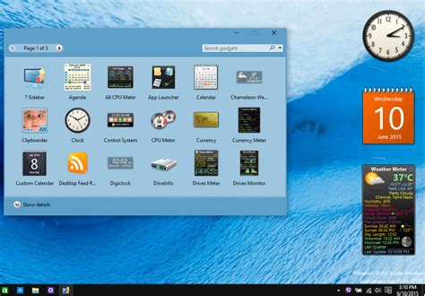 Windows 10 Clock Widget World Clock Day Windows 10 Gadget