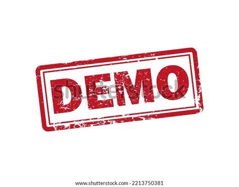 Demo Grunge Rubber Stamp Vector Illustration Stock Vector Royalty Free