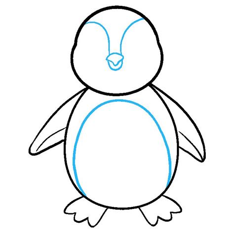 How To Draw A Penguin In A Few Easy Steps Easy Drawing Guides