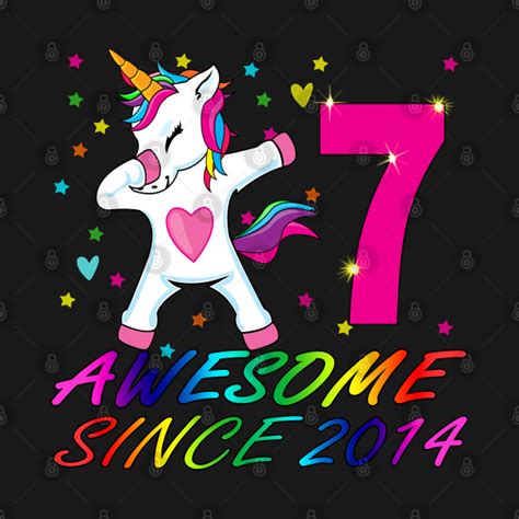Find the most unique gift ideas of 2021 for men, women, teens and kids. 7 Years Old 7th Birthday Unicorn Dabbing - Birthday ...