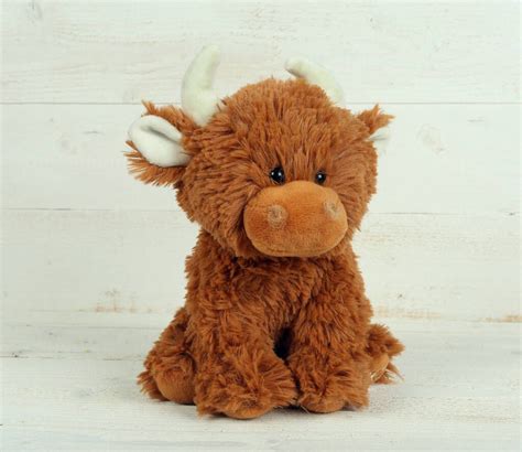 Scottish Highland Cow Brown Plush Soft Toy T By Jomanda Soft Plush