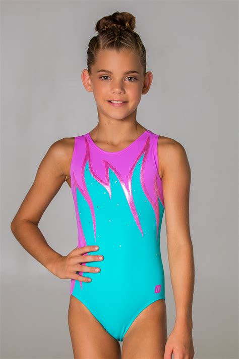 Marvelous Leotard With Swarovski Crystals Girls Athletic Clothes