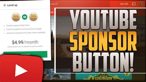 How To Get The Youtube Sponsor Button ️youtube Gaming Sponsorship ️
