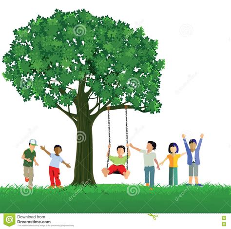 Tree Swing Vector At Collection Of Tree Swing Vector
