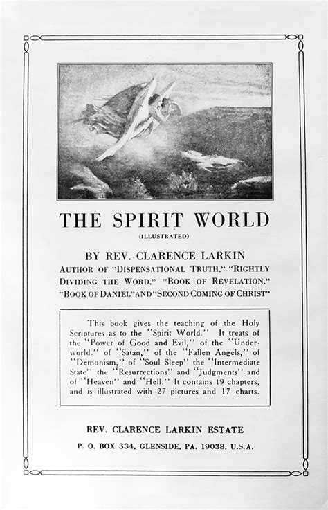 Spirit World Clarence Larkin Books