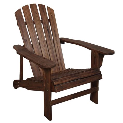 And since it's available in three the warm wooden chair boasts a generally classic silhouette, but the wooden panels lining its back are. Charred Wood Patio Adirondack Chair-TX 94056 - The Home Depot