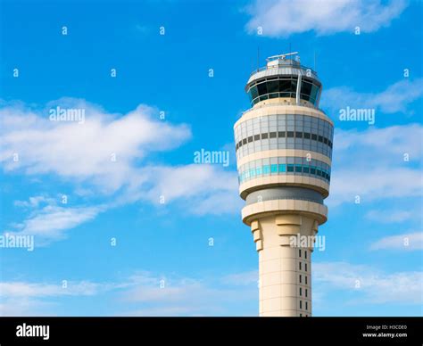 Atlanta International Airport Control Tower Hi Res Stock Photography