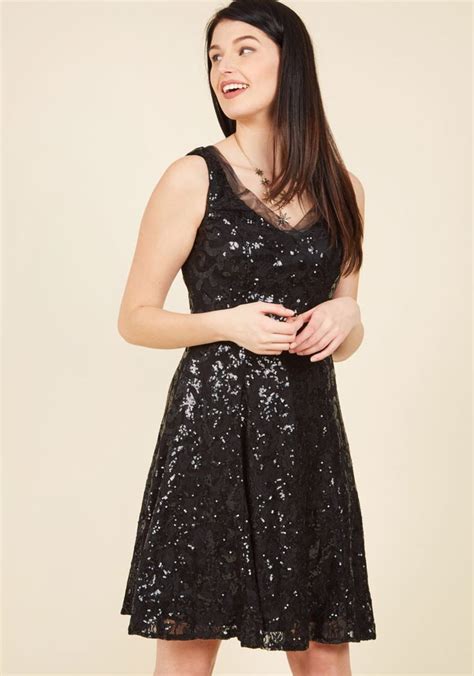 Faithfully Formal Sequin Dress ModCloth Cocktail Dress Lace