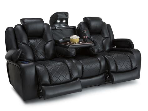 Find opening hours and closing hours from the movie theaters category in houston, tx and other contact details such as address, phone number, website. Seatcraft Prestige Black Theater Media Sofa w/ Fold-Down ...