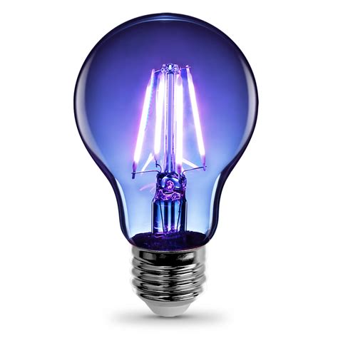 Feit Electric A19tbled Clear Glass Blue Led Filament Light Bulb A1