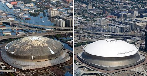 In the area around slidell, the rainfall was even higher. These before and after photos of Hurricane Katrina's ...