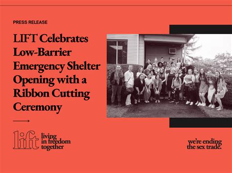 Lift A Survivor Led Nonprofit Organization Celebrates Low Barrier Emergency Shelter Opening