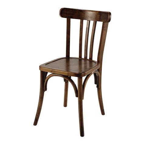 Chaise de bistrot en bois marron Troquet  Chaise bistrot, Chaise