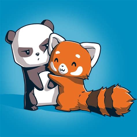 Panda Hug Cartoon Panda Cute Animal Drawings Panda Hug