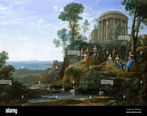 Apollo And The Muses On Mount Helicon Claude Lorrain 1680 Stock Photo