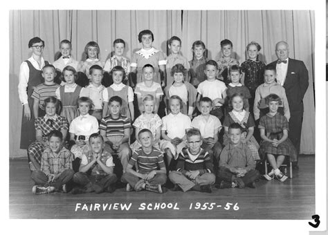 1959 Elementary School Report Cards Fairview Elementary School Class Photo Of 3rd Grade 1955