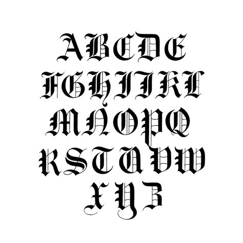 Old English Calligraphy Fonts From Draughtsmans Alphabets By Herm