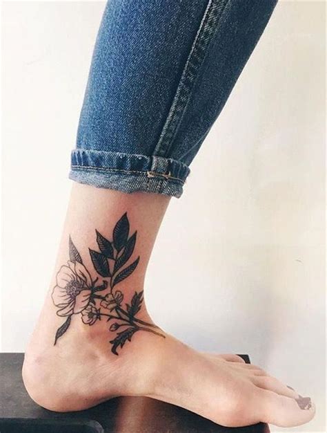 Amazing And Gorgeous Ankle Floral Tattoo Designs You Must Know Ankle