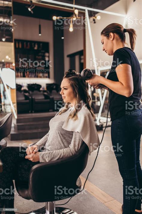 Woman At Hair Salon Stock Photo Download Image Now Hair Salon