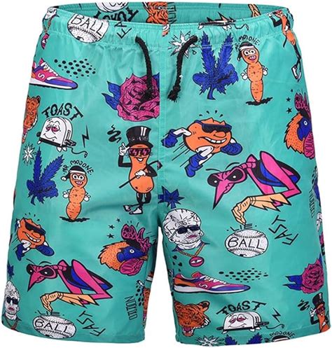 Divertido Dibujo Animado Verano Pantalones De Playa Casuales Pantalones