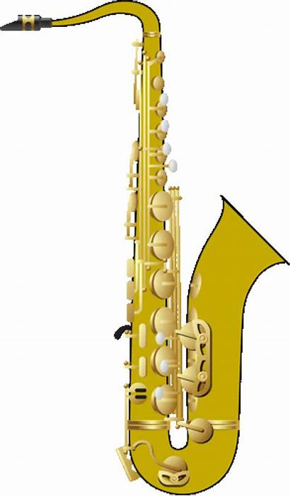 Saxophone Clip Instrument Clipart Musical Cliparts Band