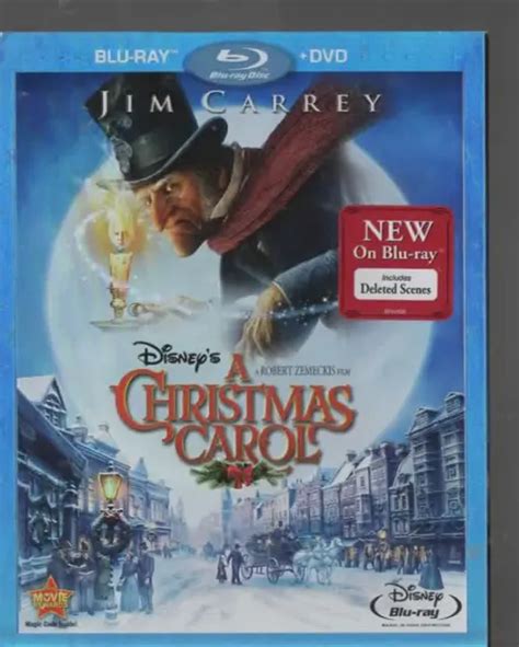 Disneys A Christmas Carol Jim Carrey Blu Raydvd New Sealed With