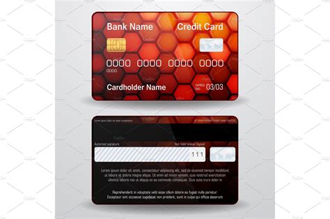 Some cards offer a flat percentage for cash back, while others may have bonus categories where you can earn even more cash back. Detailed realistic vector credit card. Front and back side ...