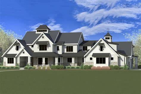 Extravagant Two Story Modern Farmhouse Plan With Casita And Sports