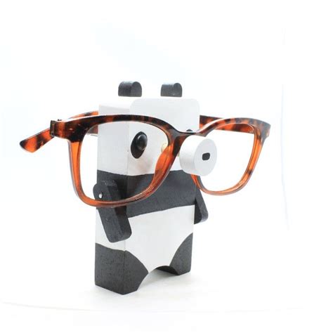 Panda Bear Wearing Eyeglasses Glasses Stand Holder Etsy Panda