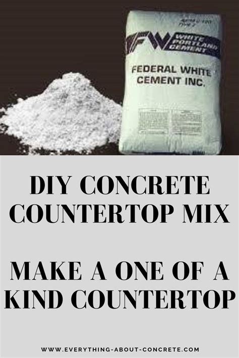 Concrete countertop solutions announces new white countertop mix. This is a very high strength diy concrete countertop mix ...