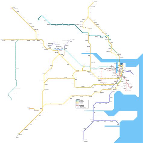 Sydney Trains Rail Map