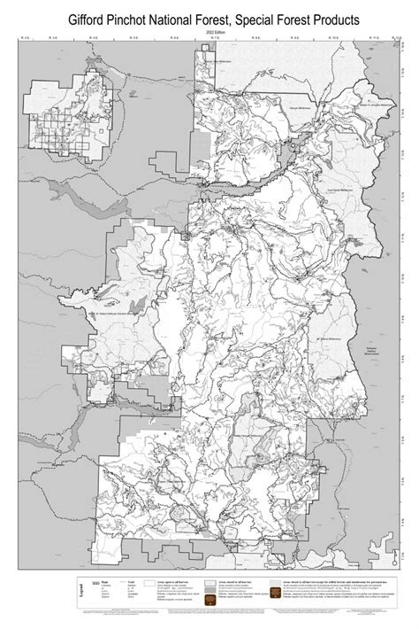 Ford Pinchot Nf Special Forest Products Map By Us Forest Service