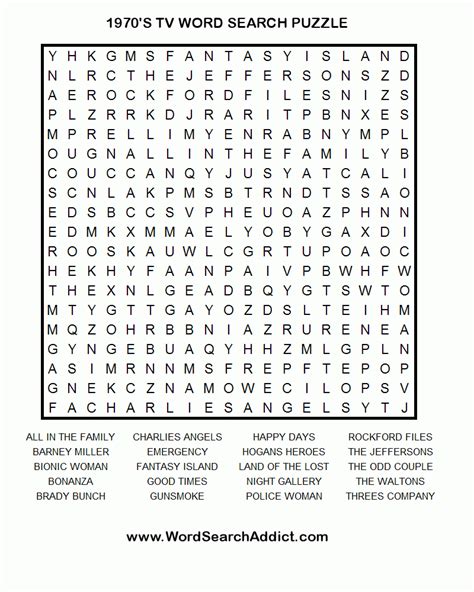 Print Out One Of These Word Searches For A Quick Craving Word Search