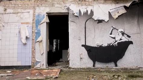 Pinturas Al Estilo De Banksy Decoran Las Ruinas De Ucrania Hoy