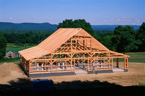 36 X 49 Saratoga Timber Frame Kit With 2 12 Lean To Overhangs