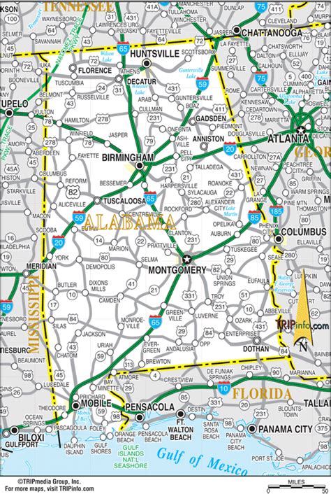 Roadmap Of North Alabama