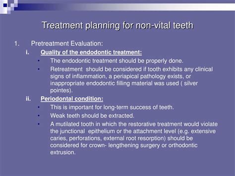 Ppt Restoration Of Endodontically Treated Teeth Powerpoint