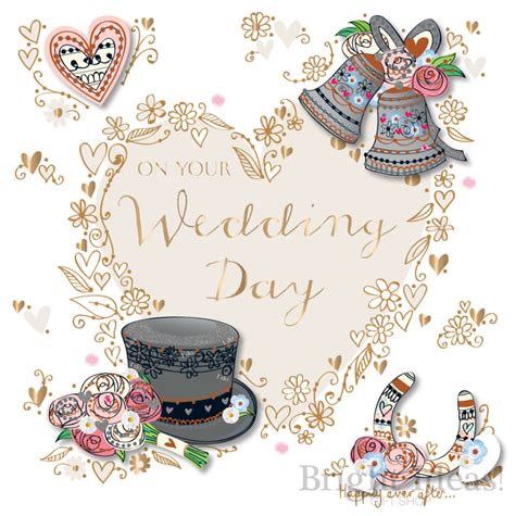 Wedding Day Card Congratulations By Ling Design Scer000531