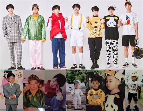 Fans Find Cute Baby Photos Of Bts Members As They Recreate Photos From