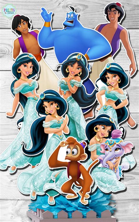 Princess Jasmine Centerpieces Aladdin Centerpiece Cake Etsy