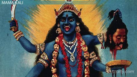 Vintage Indian Devotional Print Maha Kali Kali Art Art