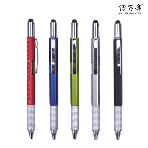 5 In 1 Multifunction Pen With Stylusgradienterrulertool Driver Buy